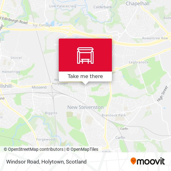 Windsor Road, Holytown map