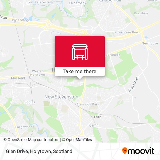 Glen Drive, Holytown map