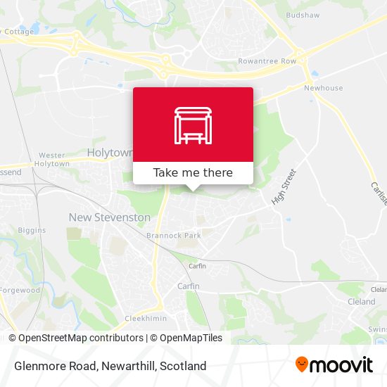 Glenmore Road, Newarthill map