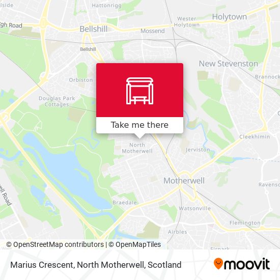 Marius Crescent, North Motherwell map