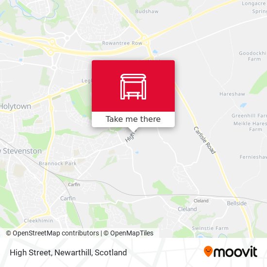 High Street, Newarthill map