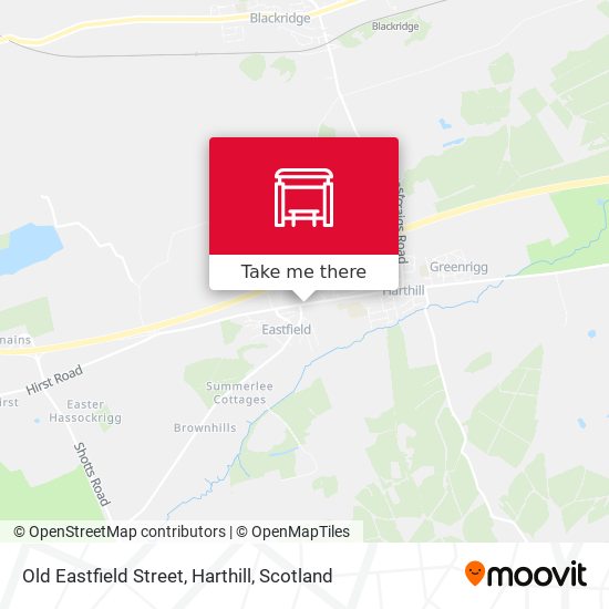 Old Eastfield Street, Harthill map
