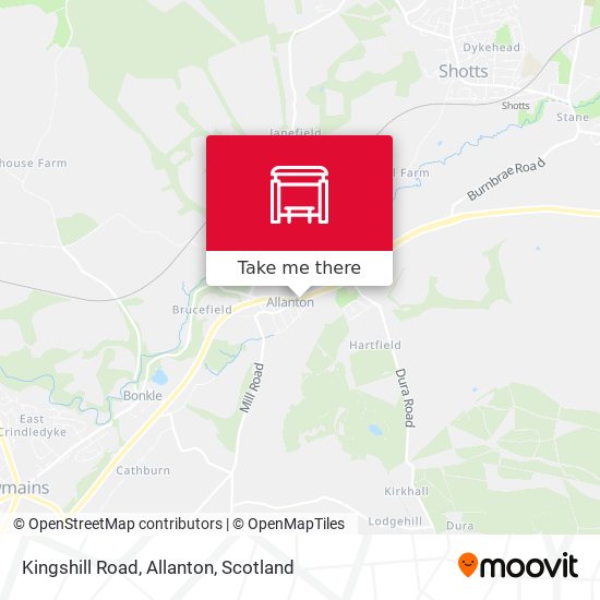 Kingshill Road, Allanton map
