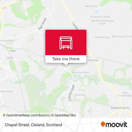 Chapel Street, Cleland map