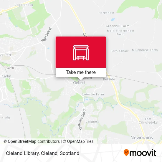 Cleland Library, Cleland map