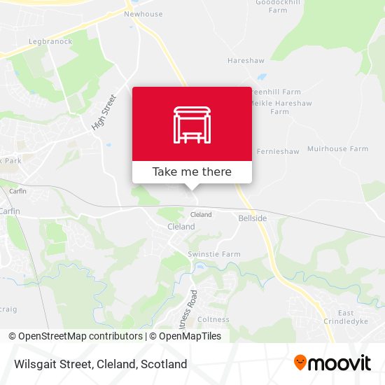 Wilsgait Street, Cleland map