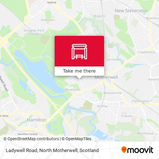 Ladywell Road, North Motherwell map