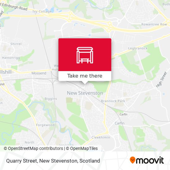 Quarry Street, New Stevenston map