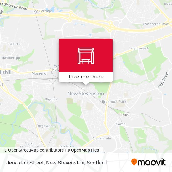 Jerviston Street, New Stevenston map