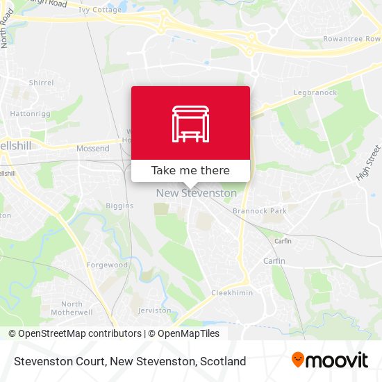 Stevenston Court, New Stevenston map