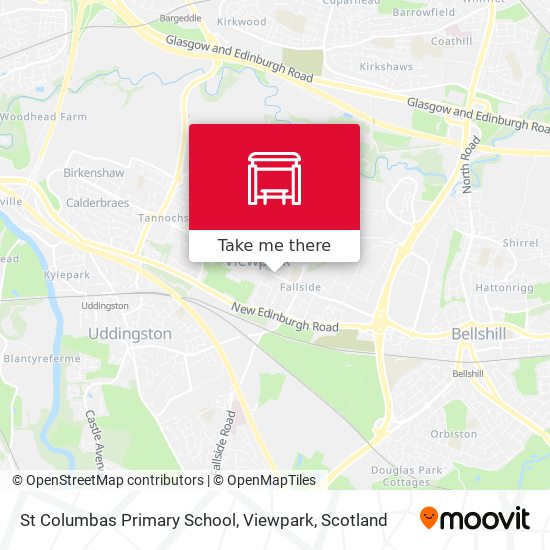St Columbas Primary School, Viewpark map