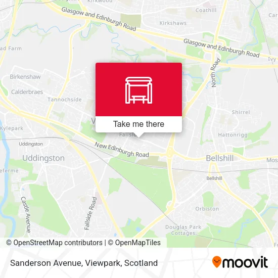 Sanderson Avenue, Viewpark map