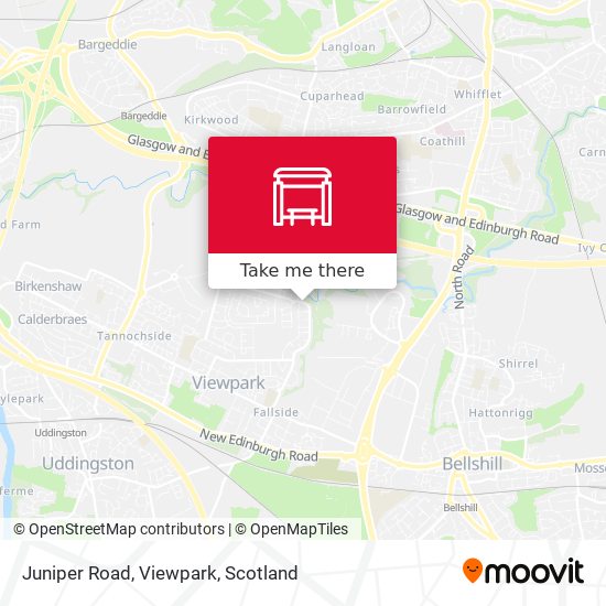 Juniper Road, Viewpark map