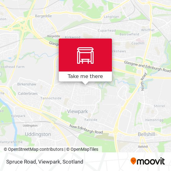 Spruce Road, Viewpark map