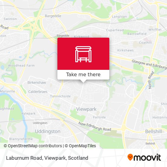 Laburnum Road, Viewpark map