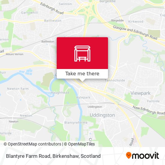 Blantyre Farm Road, Birkenshaw map
