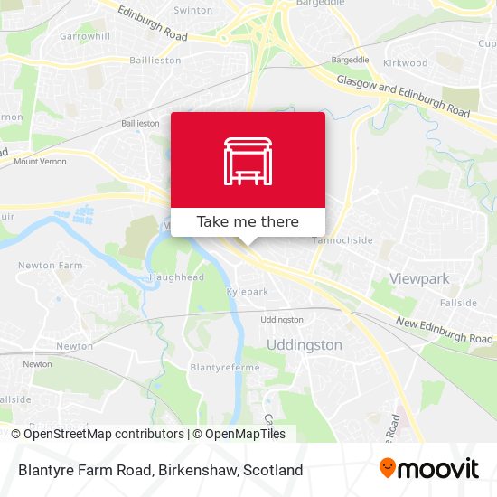 Blantyre Farm Road, Birkenshaw map