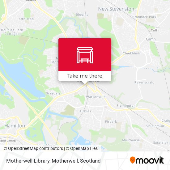 Motherwell Library, Motherwell map