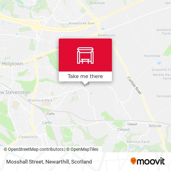 Mosshall Street, Newarthill map