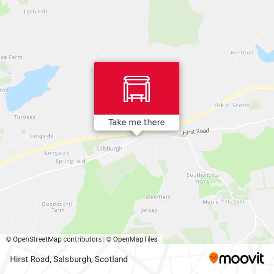 Hirst Road, Salsburgh map