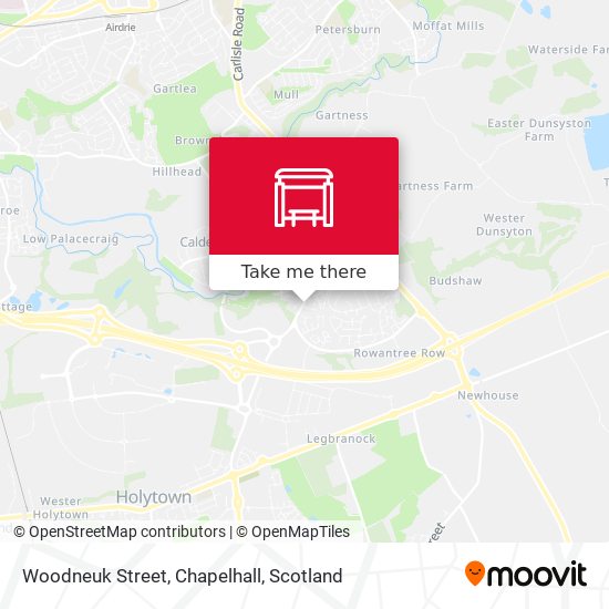 Woodneuk Street, Chapelhall map