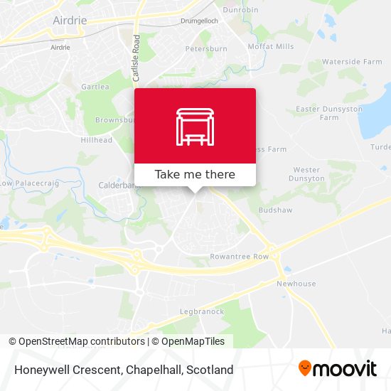 Honeywell Crescent, Chapelhall map