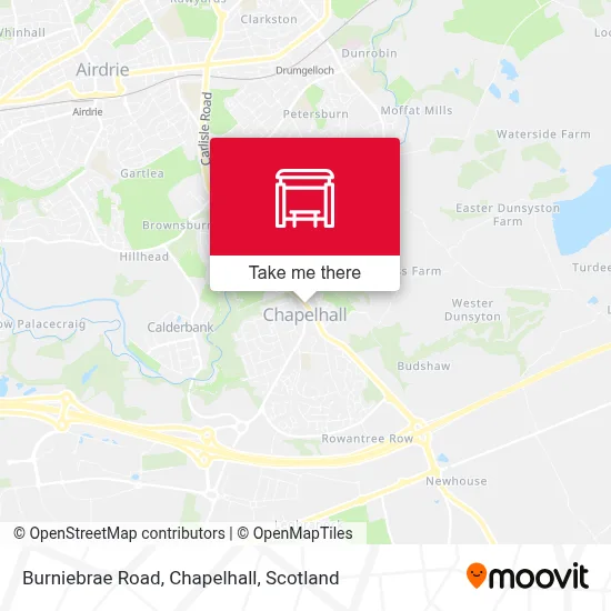 Burniebrae Road, Chapelhall map
