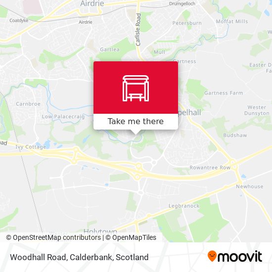 Woodhall Road, Calderbank map