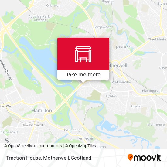 Traction House, Motherwell map