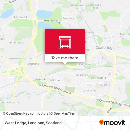 West Lodge, Langloan map