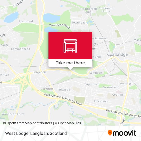 West Lodge, Langloan map