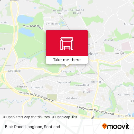 Blair Road, Langloan map