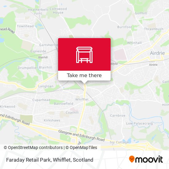 Faraday Retail Park, Whifflet map