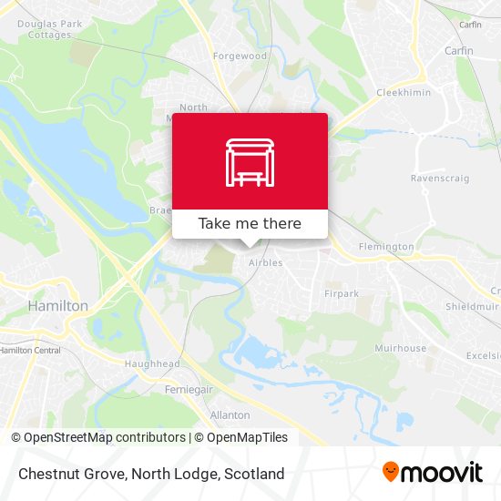 Chestnut Grove, North Lodge map