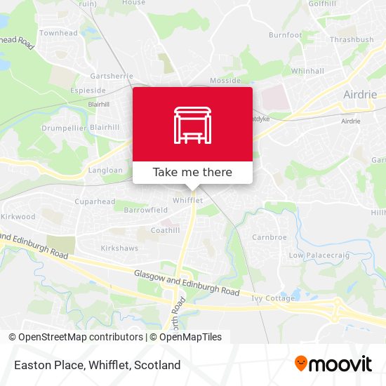 Easton Place, Whifflet map