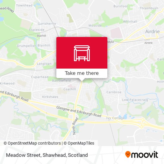 Meadow Street, Shawhead map