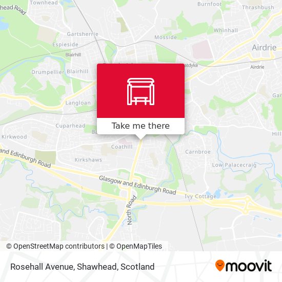 Rosehall Avenue, Shawhead map