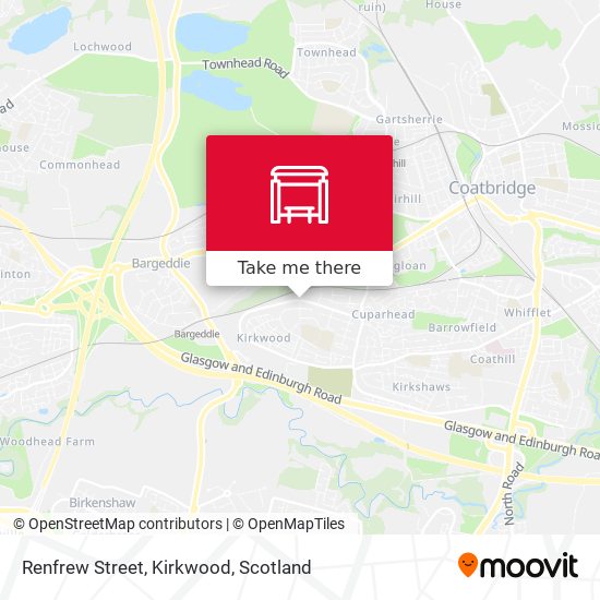 Renfrew Street, Kirkwood map