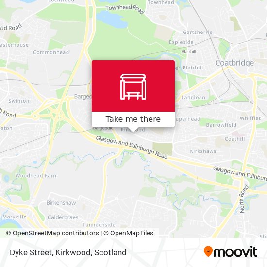 Dyke Street, Kirkwood map