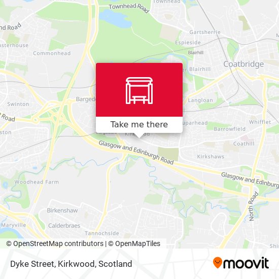 Dyke Street, Kirkwood map