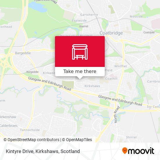 Kintyre Drive, Kirkshaws map