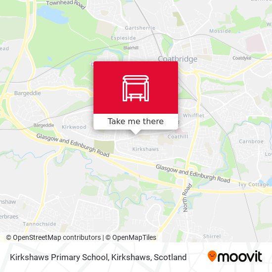 Kirkshaws Primary School, Kirkshaws map