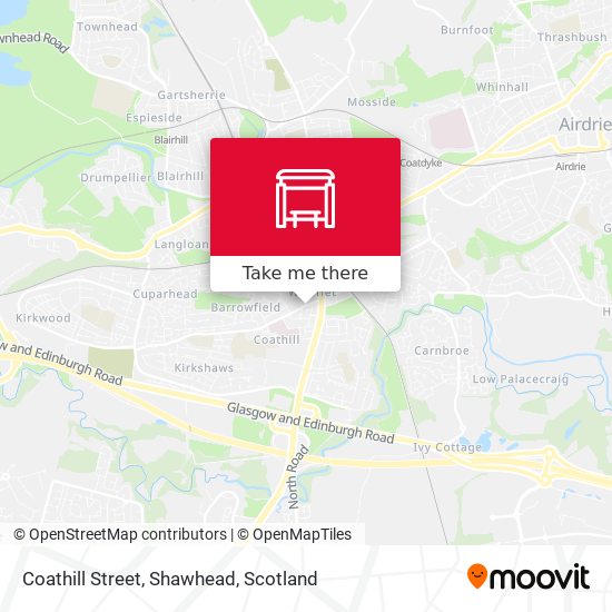 Coathill Street, Shawhead map