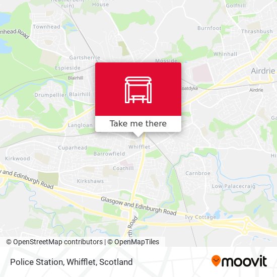 Police Station, Whifflet map