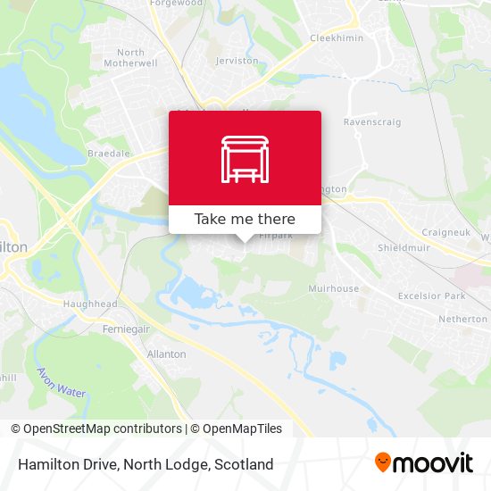 Hamilton Drive, North Lodge map