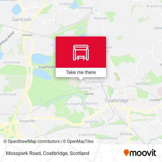 Mosspark Road, Coatbridge stop Routes, Schedules, and Fares