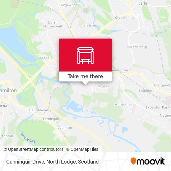 Cunningair Drive, North Lodge map