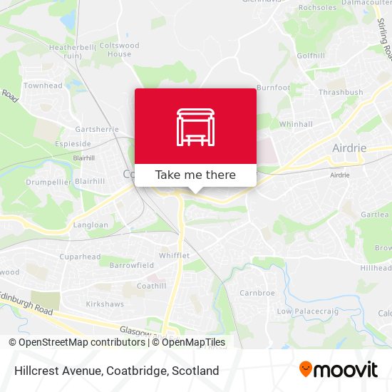 Hillcrest Avenue, Coatbridge map