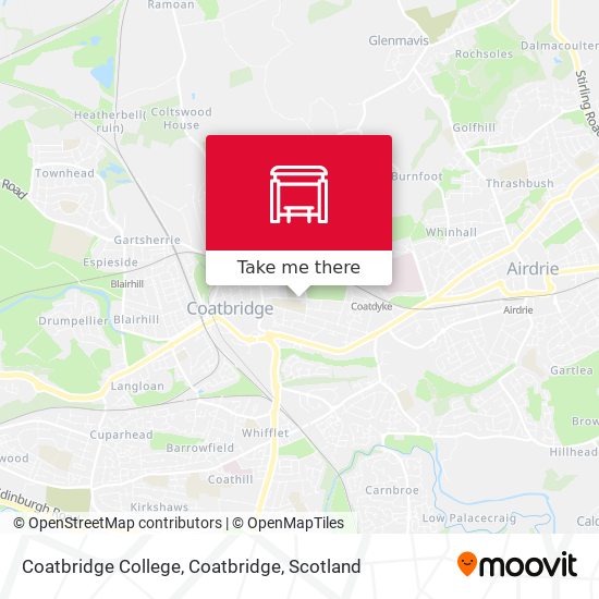 Coatbridge College, Coatbridge map