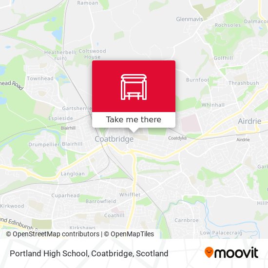 Portland High School, Coatbridge map